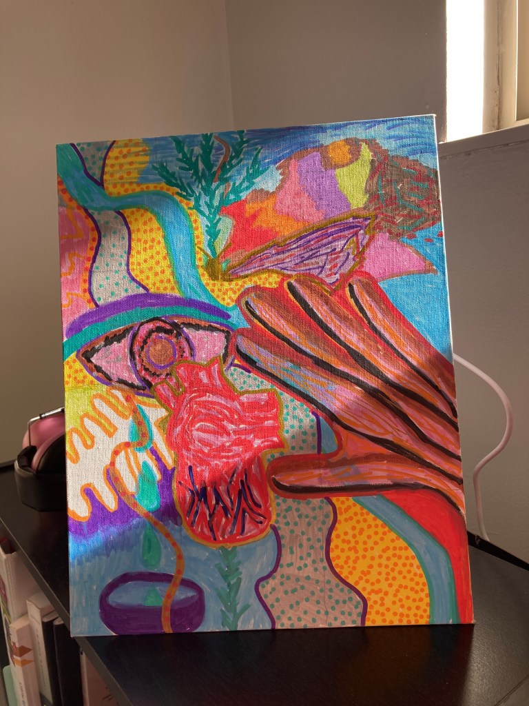 Human heart hand multi color brain and eye 